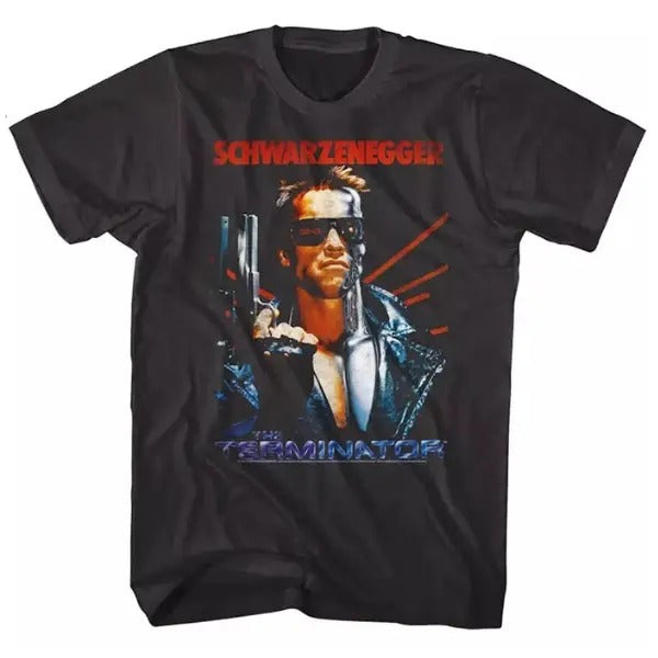 OFFICIAL Terminator Men's T-Shirt Movie Poster Schwarzenegger unisex T-shirt, Movie Star, Hoodie, Sweatshirt