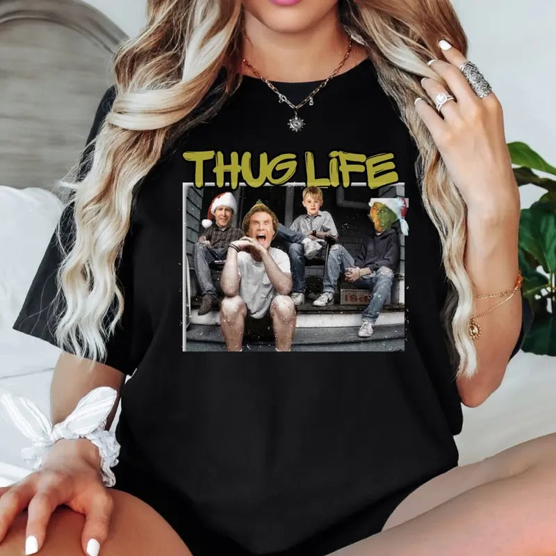 OG Christmas Thug Life Unisex Tshirt Hoodie, Sweatshirt | HypeDripTees.com