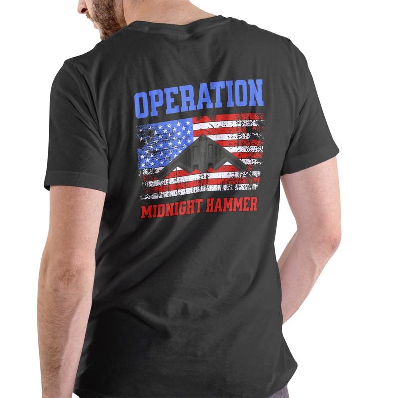 OPERATION MIDNIGHT HAMMER T Shirt, Unisex Cotton Graphic T Shirt Hoodie, Sweatshirt | HypeDripTees.com