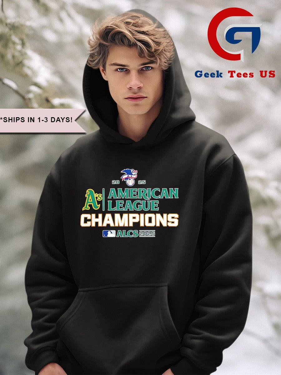 Oakland Athletics 2025 American League Champions ALCS Locker Room celebration shirt
