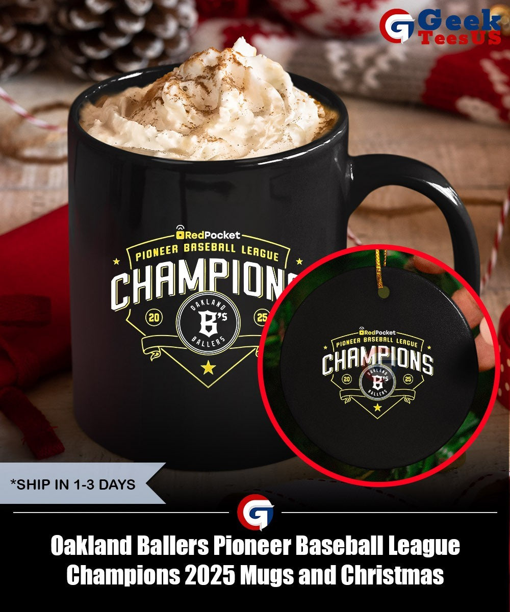 Oakland Ballers Pioneer Baseball League Champions 2025 shirt