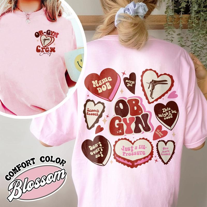 Obgyn Nurse Valentine Shirt,Valentines Day Gynecologist Shirt,Gift for Labor and Delivery Nurse,Obstetrics Shirt,Nurse...