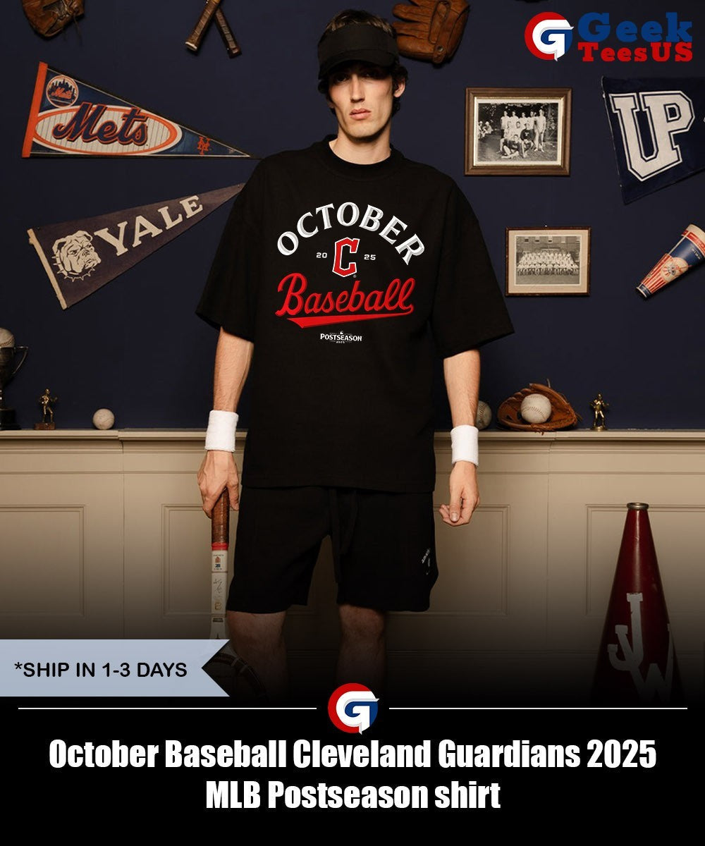 October Baseball Cleveland Guardians 2025 MLB Postseason shirt