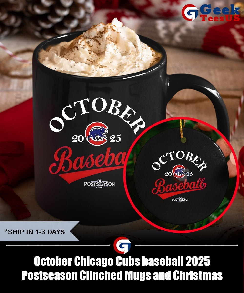 October Chicago Cubs baseball 2025 Postseason Clinched shirt