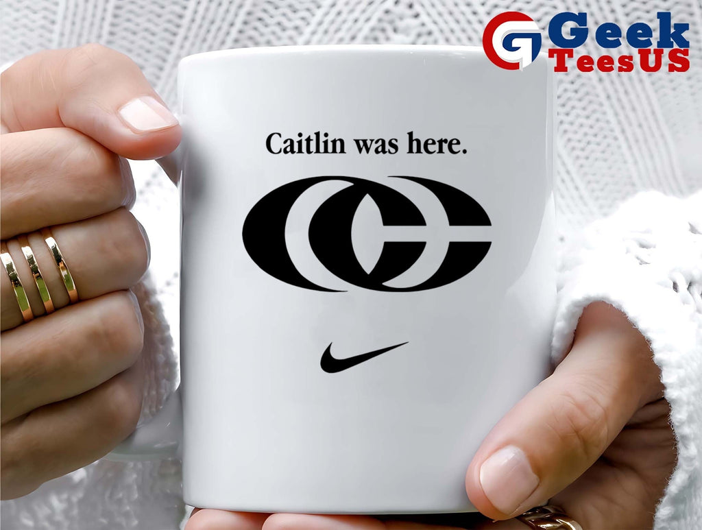 Odyssey Sims wearing Caitlin was here Caitlin Clark logo shirt