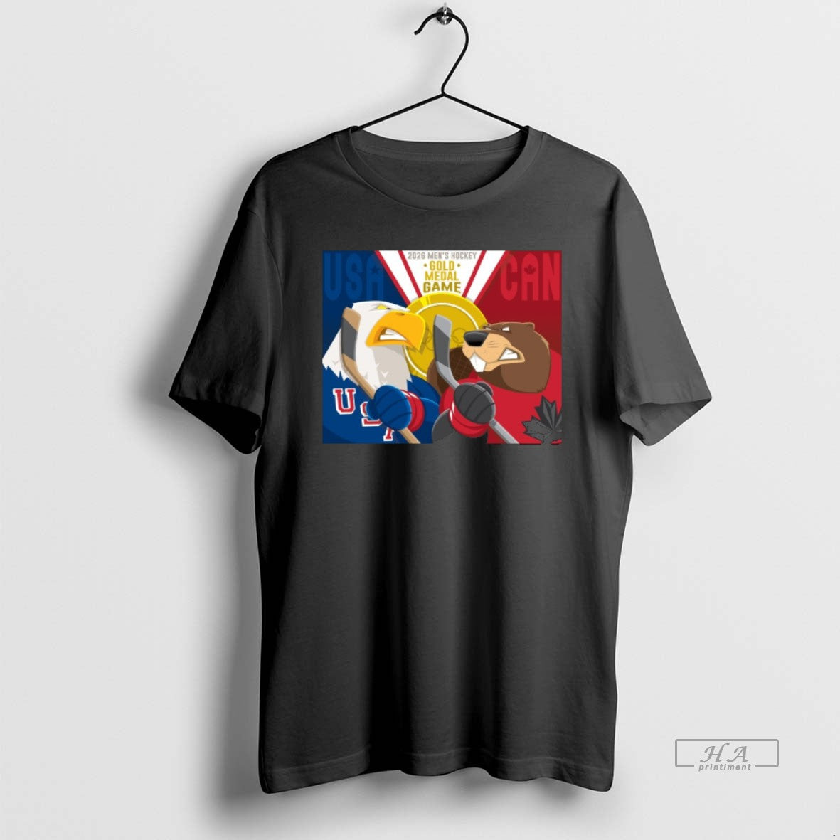 Official 2026 Mens Hockey Gold Medal Game Usa Team Big Game Energy Mascot T-Shirts, Hoodie, Sweatshirt | HypeDripTees.com
