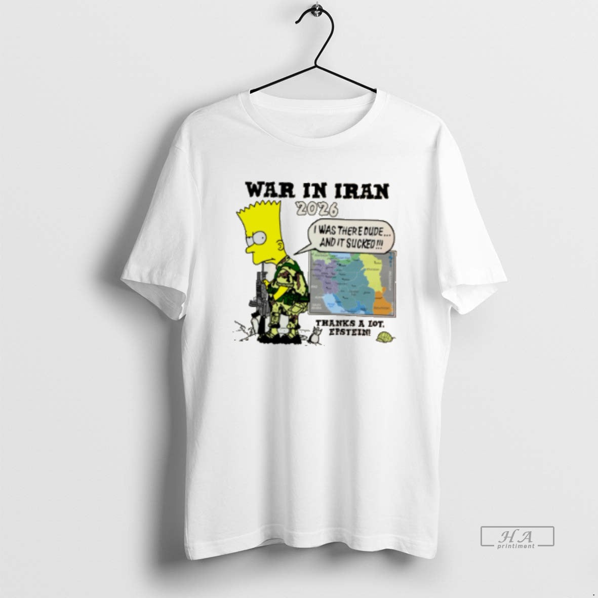 Official 7uqflvi6 War In Iran Thanks A Lot Epstein The Simpsons Tee Hoodie, Sweatshirt | HypeDripTees.com