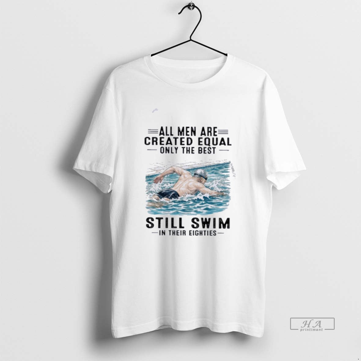 Official All Men Are Created Equal Only The Best Still Swim In Their Eighties T-Shirts, Hoodie, Sweatshirt | HypeDripTees.com