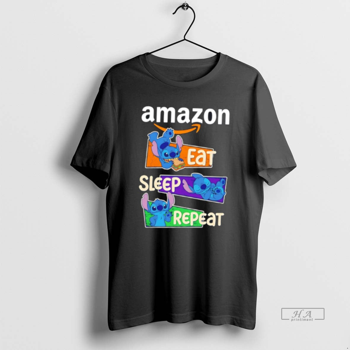 Official Amazon X Bluey Eat Sleep Repeat Tee Hoodie, Sweatshirt | HypeDripTees.com