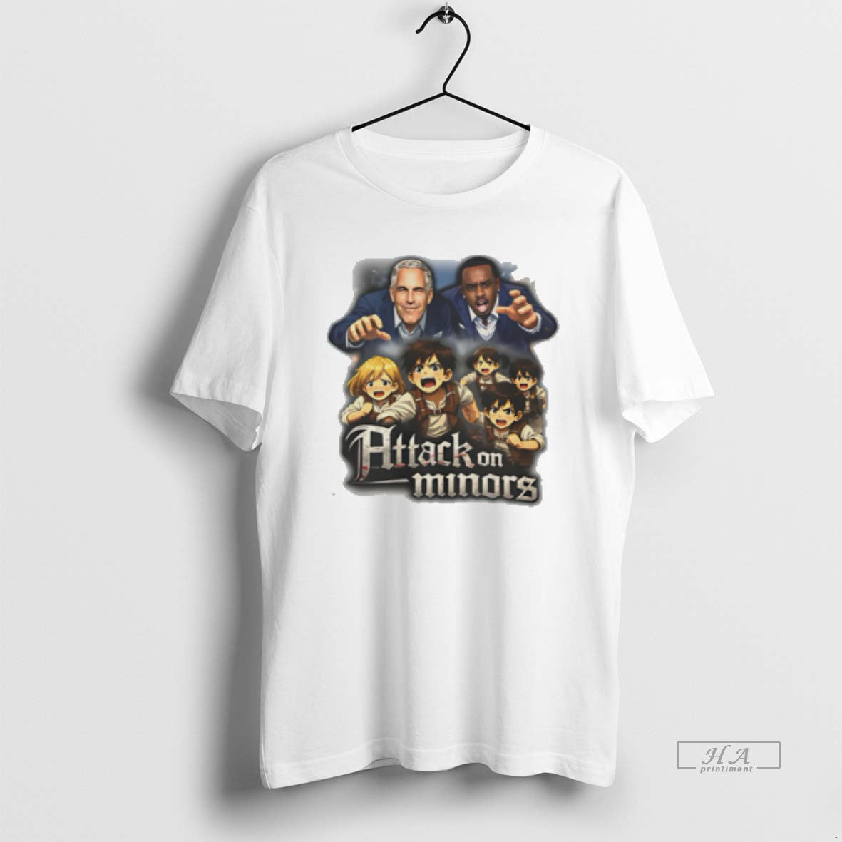 Official Attack On Minors Epstein Diddy Graphic Tee Hoodie, Sweatshirt | HypeDripTees.com