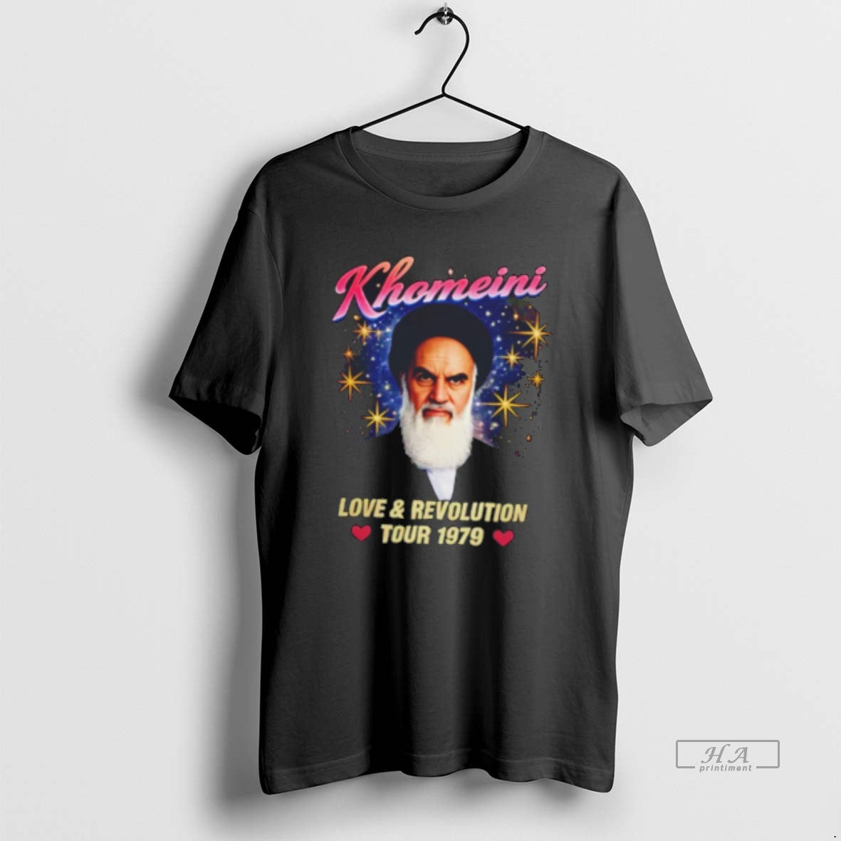 Official Ayatollah Khomeini Love And Revolution Tour 1979 Tee Hoodie, Sweatshirt | HypeDripTees.com