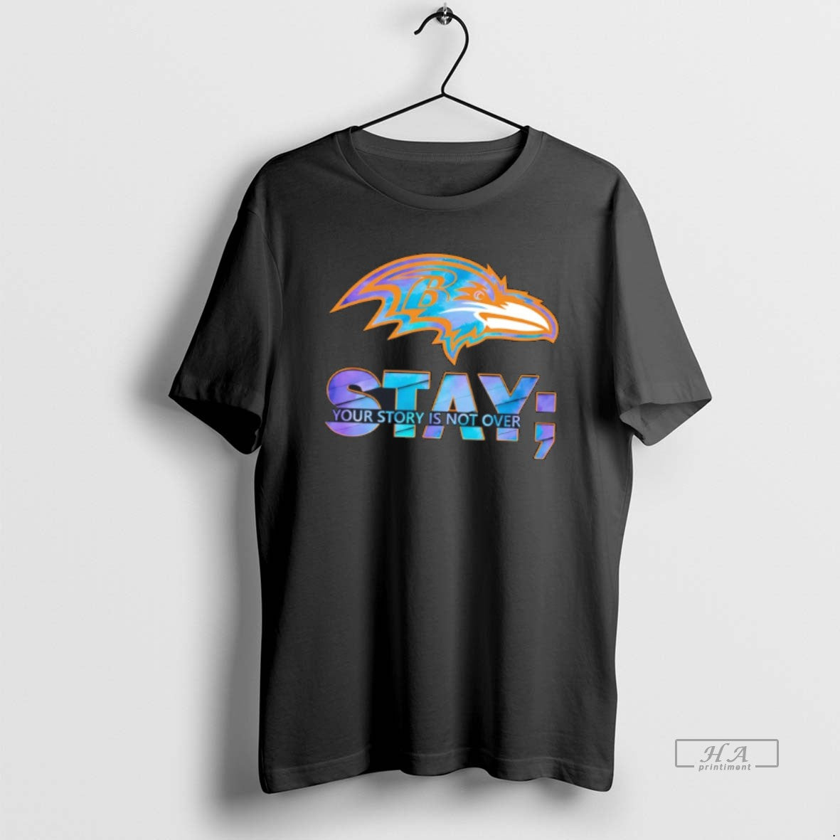 Official Baltimore Ravens Stay Your Story Is Not Over Tee Hoodie, Sweatshirt | HypeDripTees.com