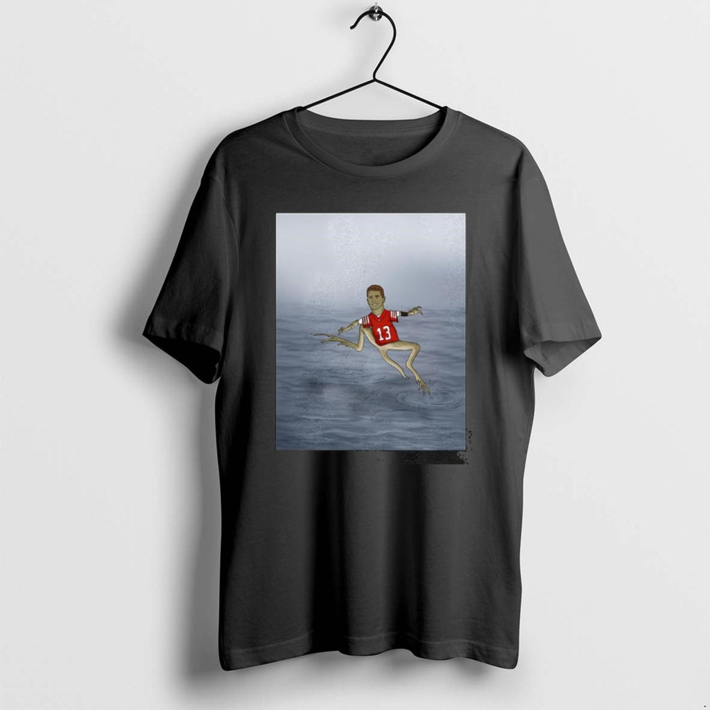 Official Brock Purdy Jesus Christ Lizard Running On Water