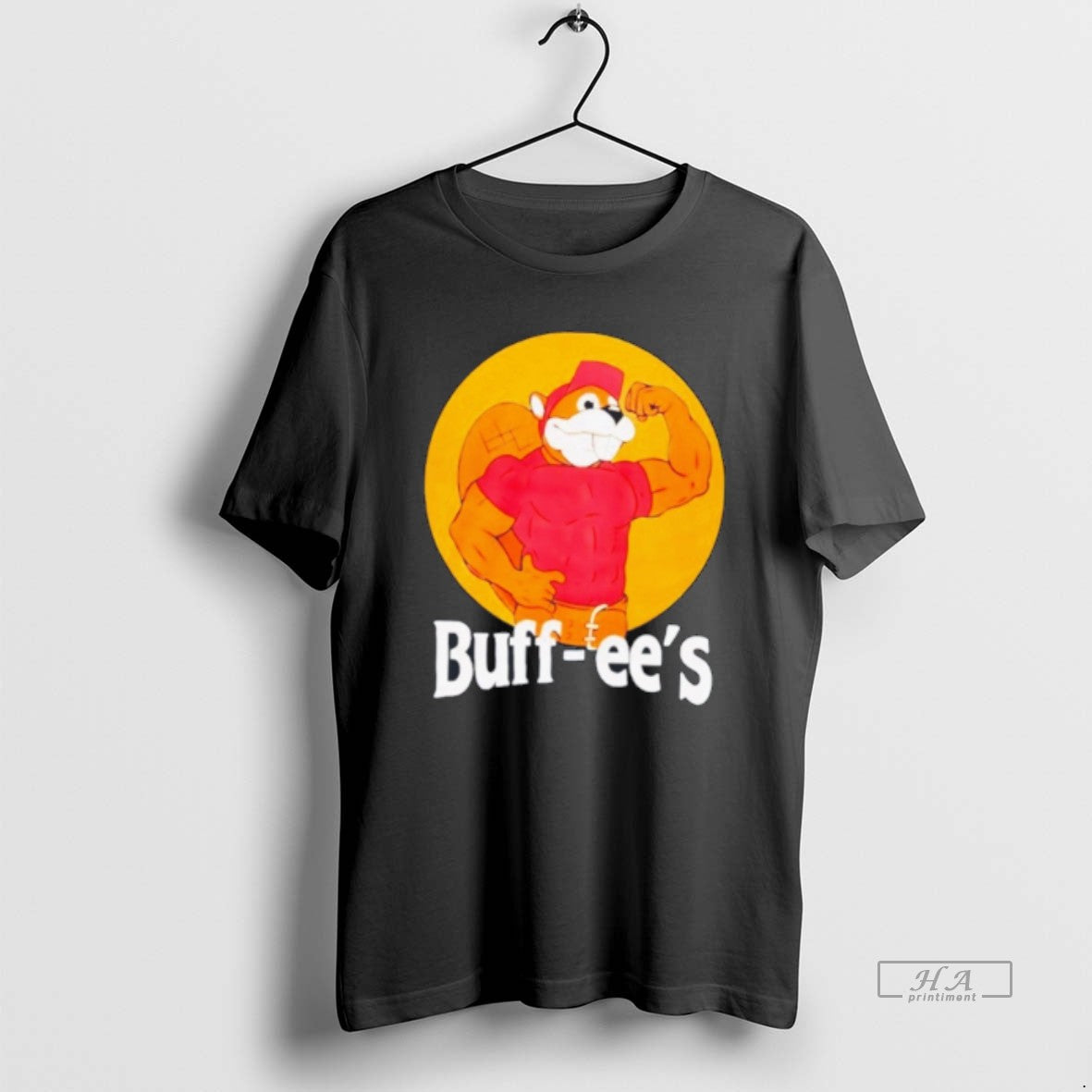Official Buff Ees Muscular Beaver Cartoon Tee Hoodie, Sweatshirt | HypeDripTees.com