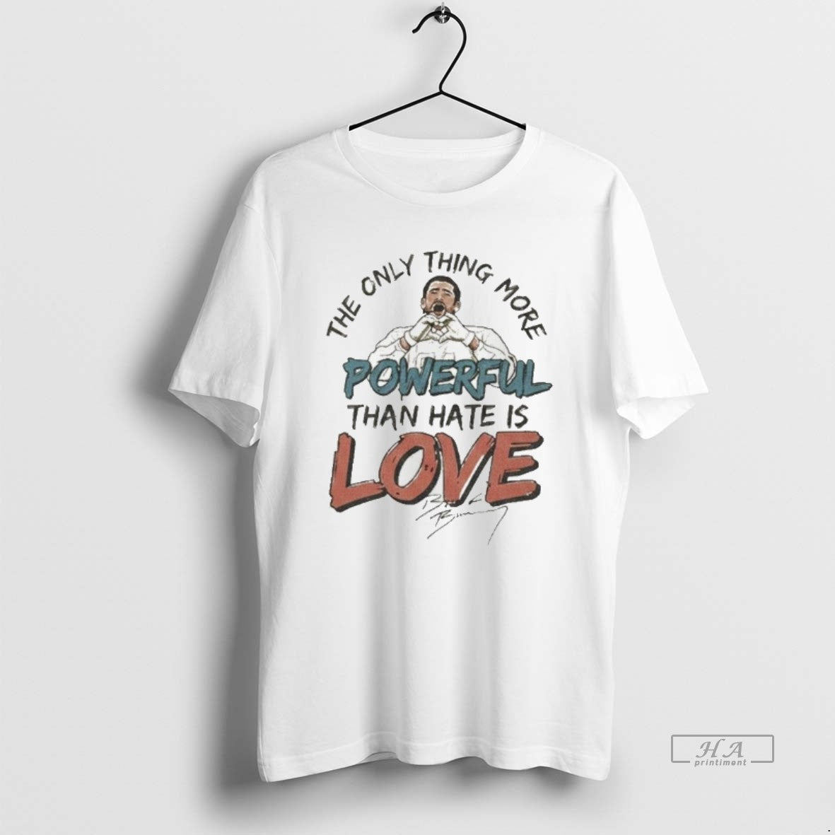 Official Bunny Bowl Super Football The Only Thing More Powerful Than Hate Is Love T-Shirts, Hoodie, Sweatshirt