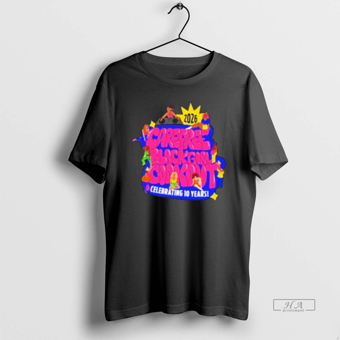 Official Carefree Black Girl Cookout 10th Anniversary Tee Hoodie, Sweatshirt | HypeDripTees.com