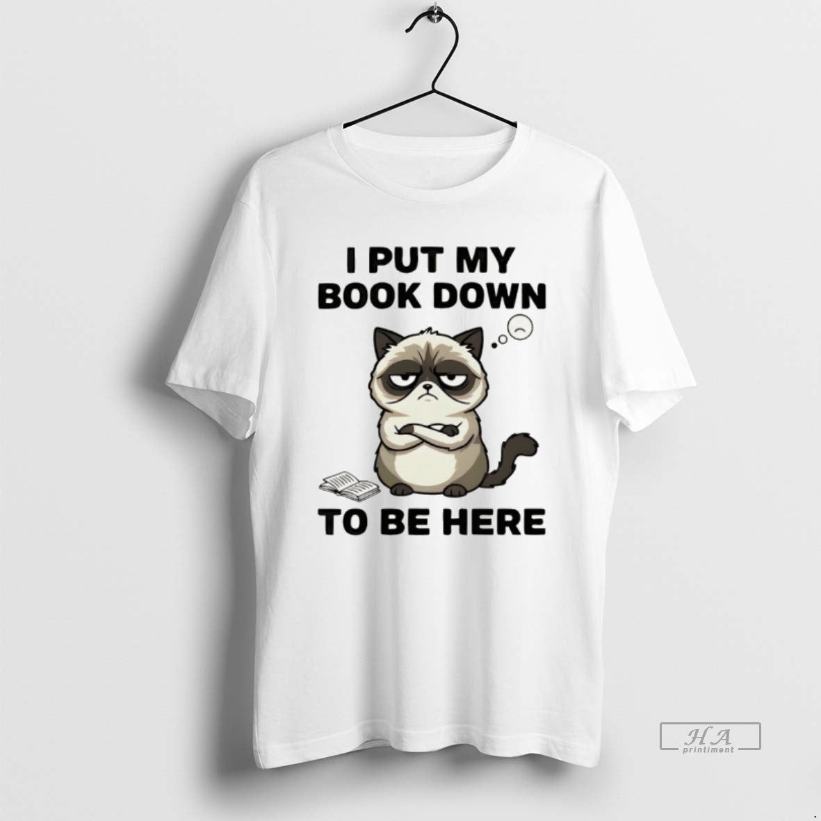 Official Cat Book Lover I Put My Book Down To Be Here T-Shirts, Hoodie, Sweatshirt | HypeDripTees.com