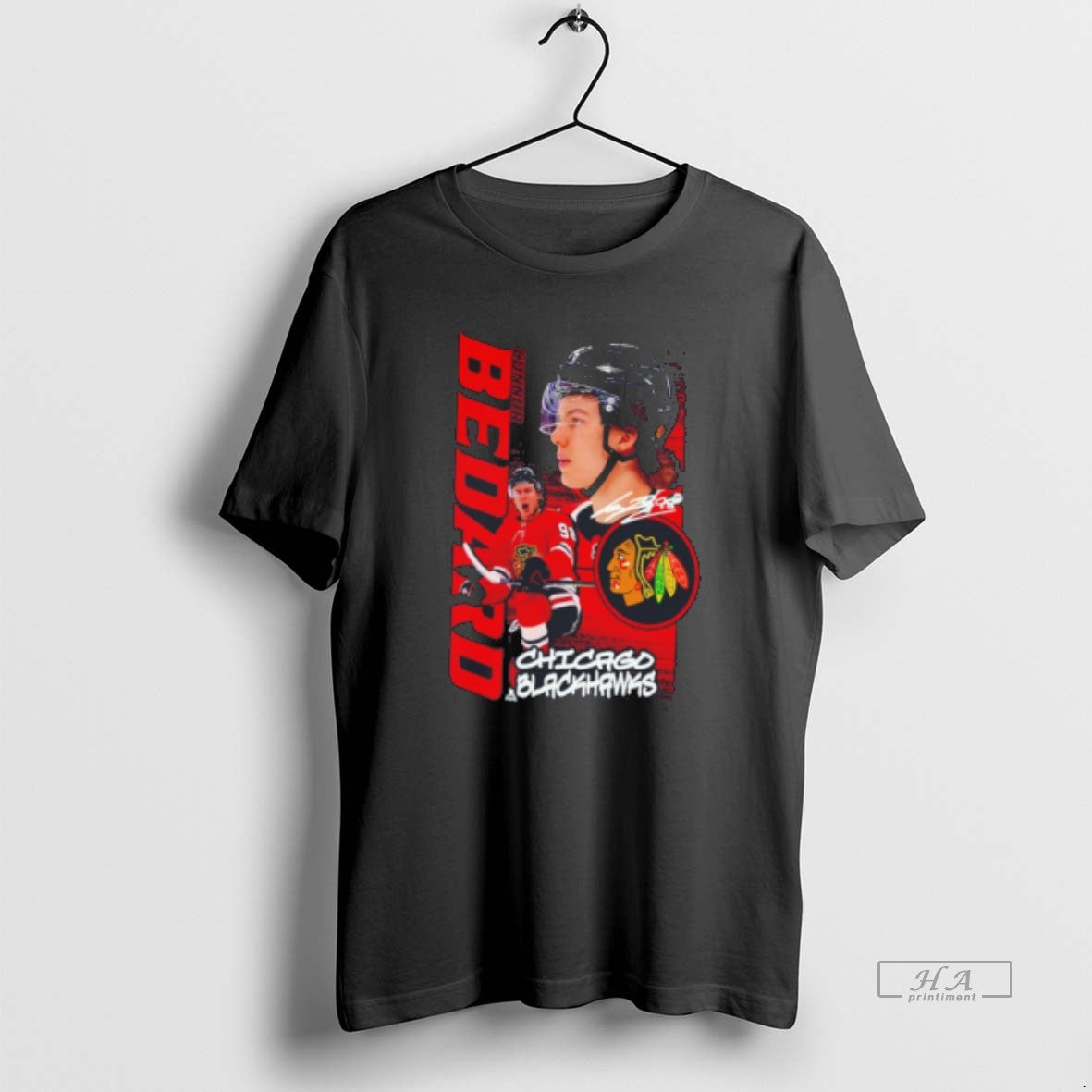 Official Chicago Blackhawks Connor Bedard Playmaker Graphic Tee Hoodie, Sweatshirt | HypeDripTees.com