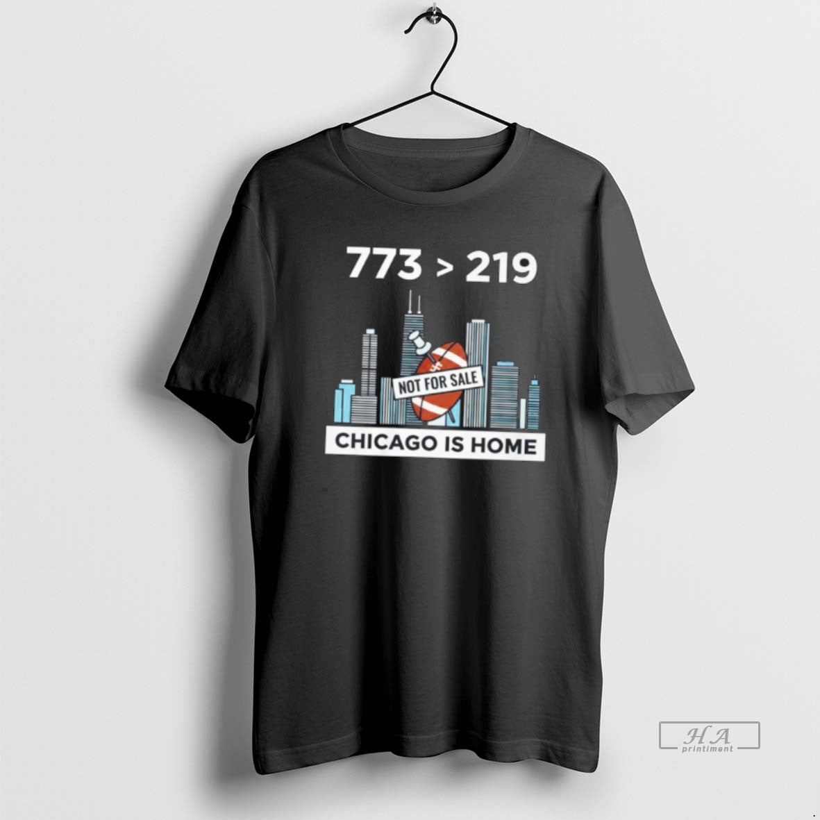 Official Chicago Is Home Not Indiana Football City Skyline Tee Hoodie, Sweatshirt | HypeDripTees.com