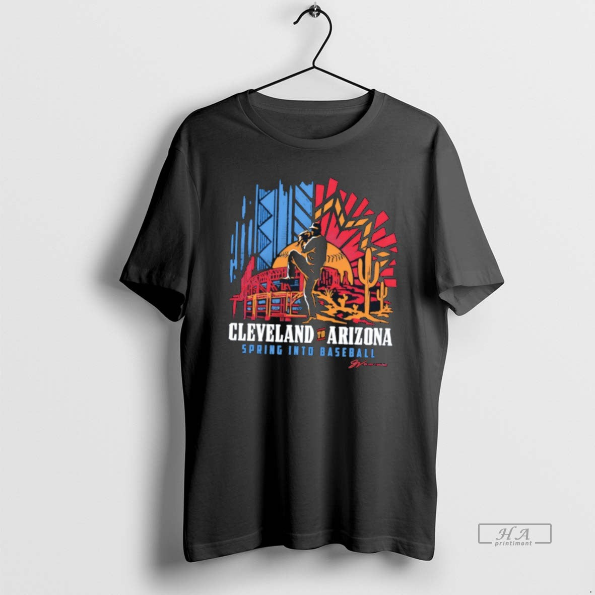 Official Cleveland To Arizona Baseball Spring Into T-Shirts, Hoodie, Sweatshirt | HypeDripTees.com