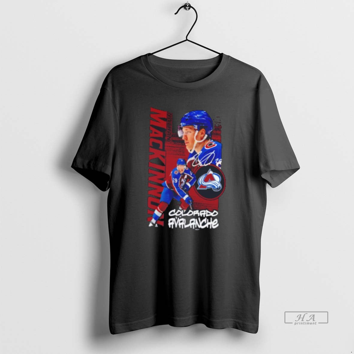 Official Colorado Avalanche Nathan Mackinnon Graphic Tee Hoodie, Sweatshirt | HypeDripTees.com