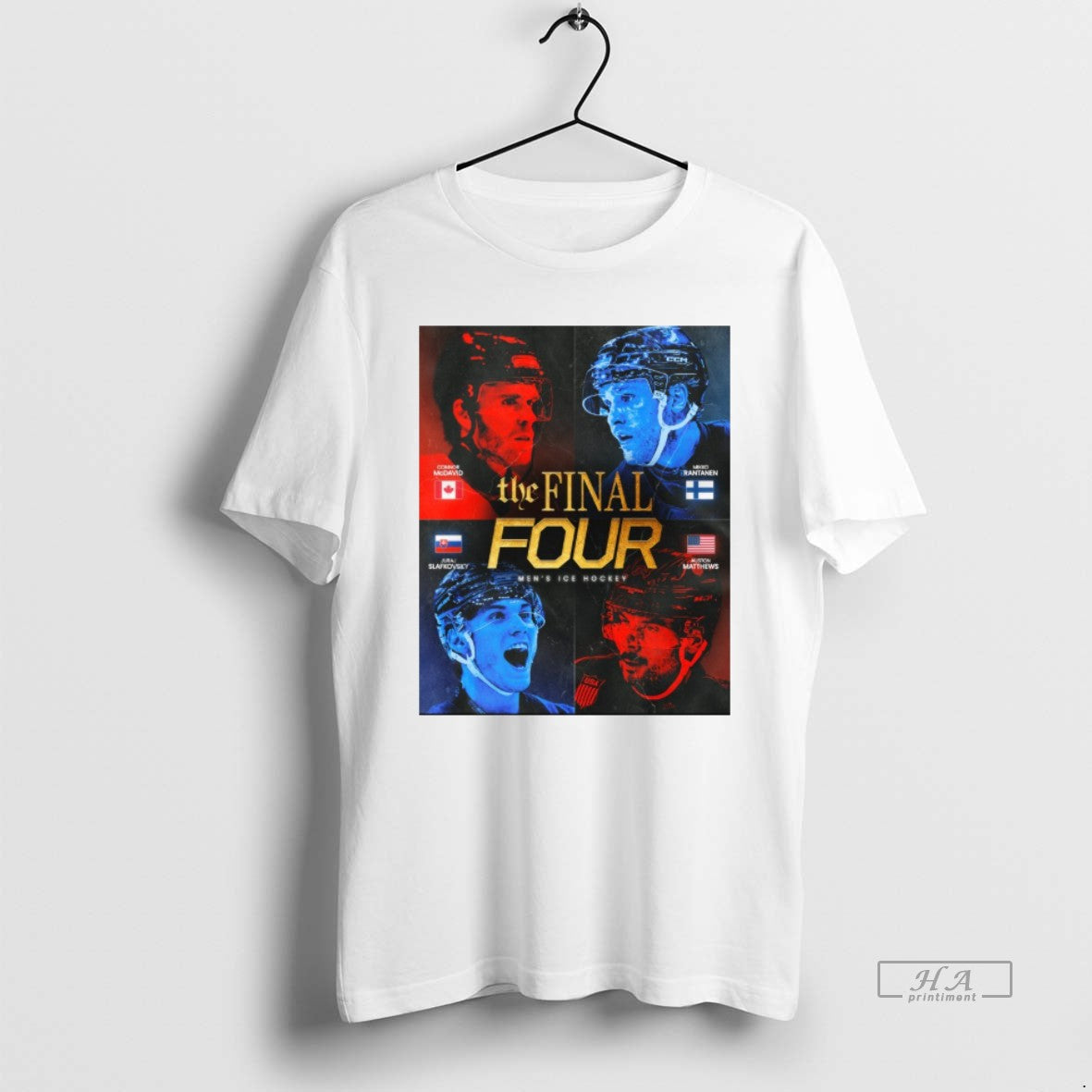 Official Connor Mcdavid Mikko Rantanen Juraj Slafkovsky Auston Matthews The Final Four Mens Ice Hockey T-Shirts, Hoodie,...