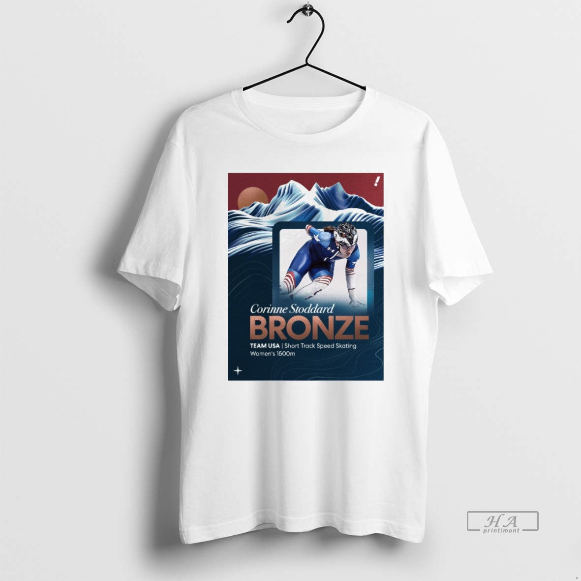 Official Corinne Stoddard Bronze Team Usa Short Track Speed Skating Womens 1500m T-Shirts, Hoodie, Sweatshirt