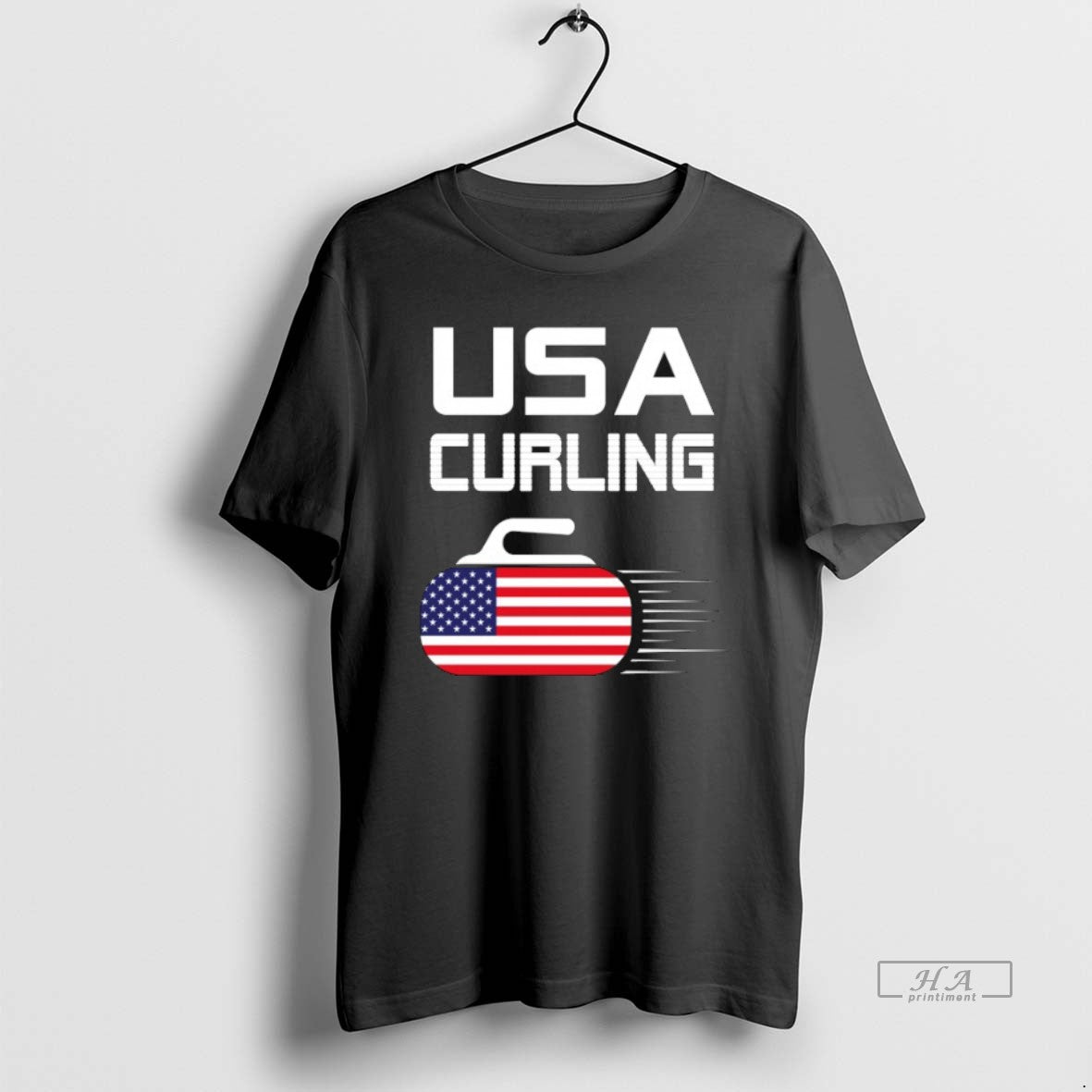 Official Curling Usa American Flag T-Shirts, Hoodie, Sweatshirt | HypeDripTees.com