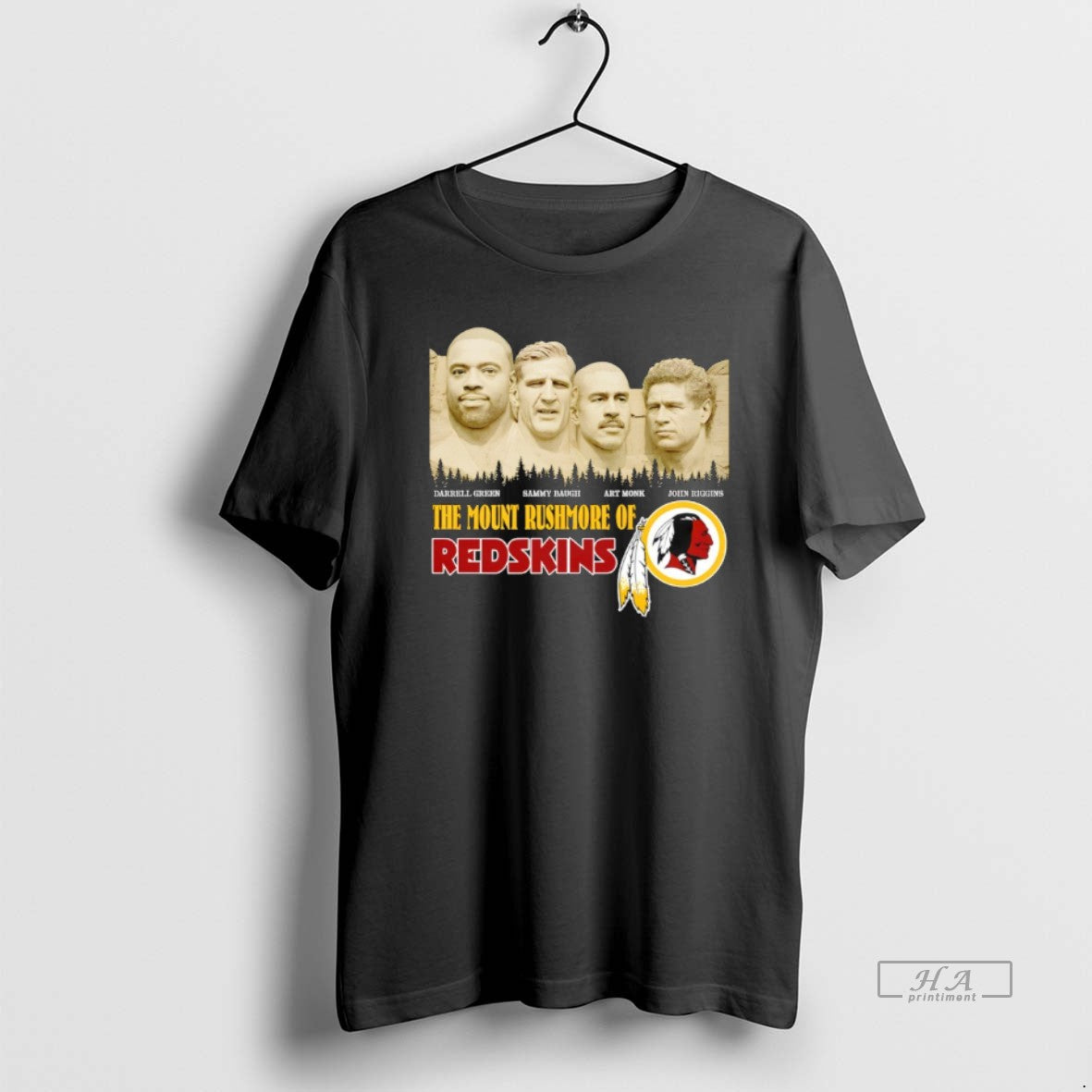 Official Darrell Green Sammy Baugh Art Monk John Riggins The Mount Rushmore Of Washington Redskins T-Shirts, Hoodie,...