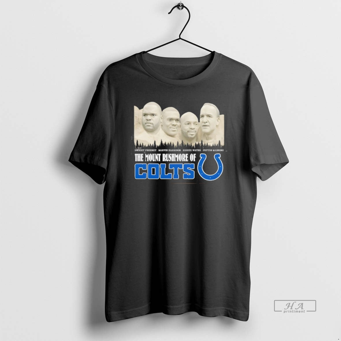Official Dwight Freeney Marvin Harrison Reggie Wayne Peyton Manning The Mount Rushmore Of Indianapolis Colts T-Shirts,...