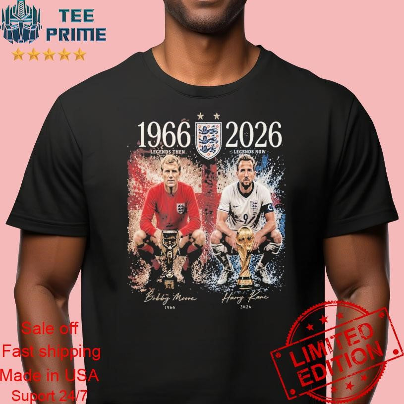England 1966 2026 60th Anniversary Bobby Charlton Harry Kane World Cup Shirt