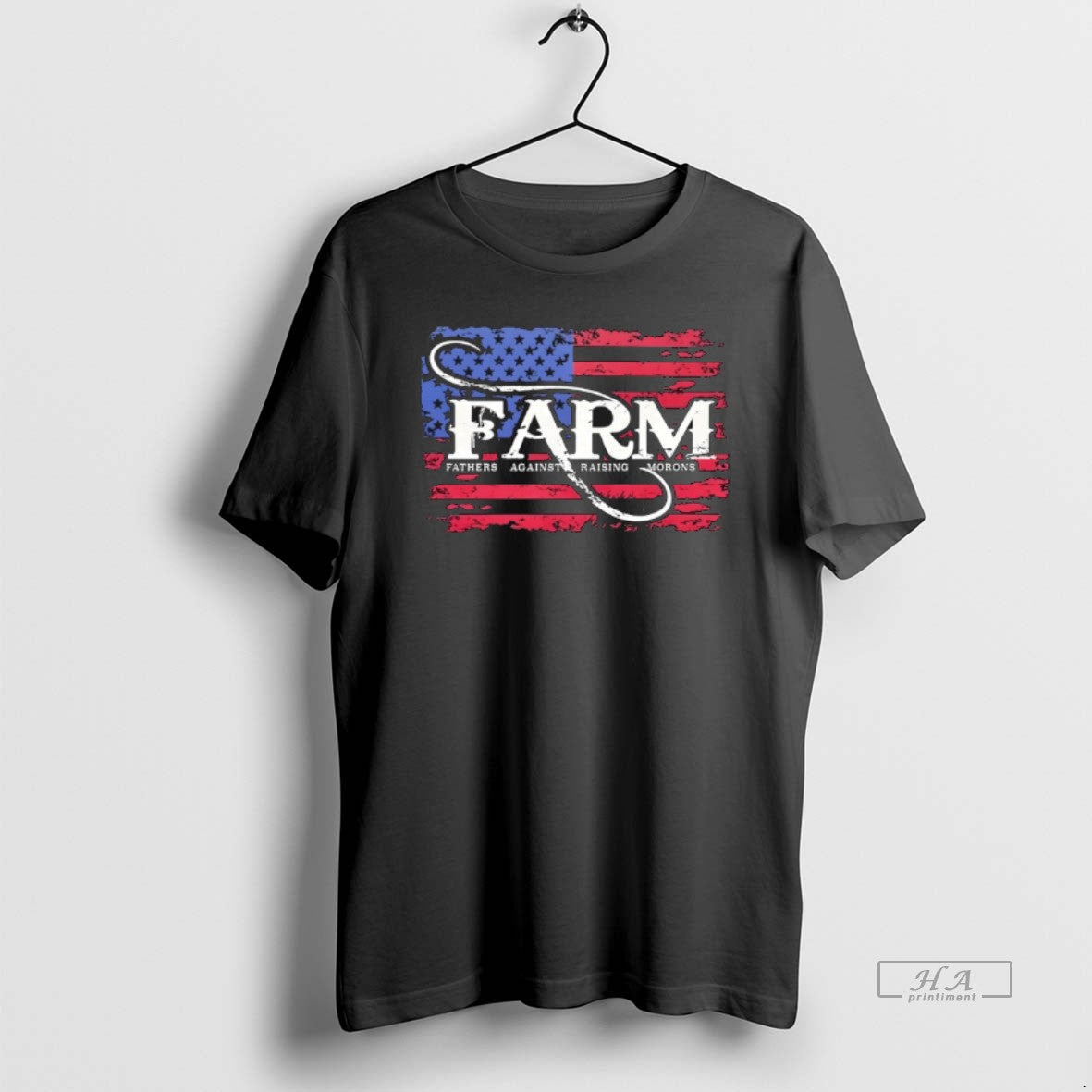 Official Farm Fathers Against Raising Morons American Flag Retro T-Shirts, Hoodie, Sweatshirt | HypeDripTees.com