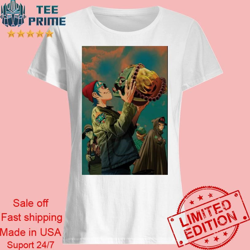 GORILLAZ Mountain Head Poster Shirt
