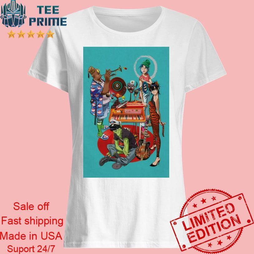 GORILLAZ Songmachine Poster Shirt