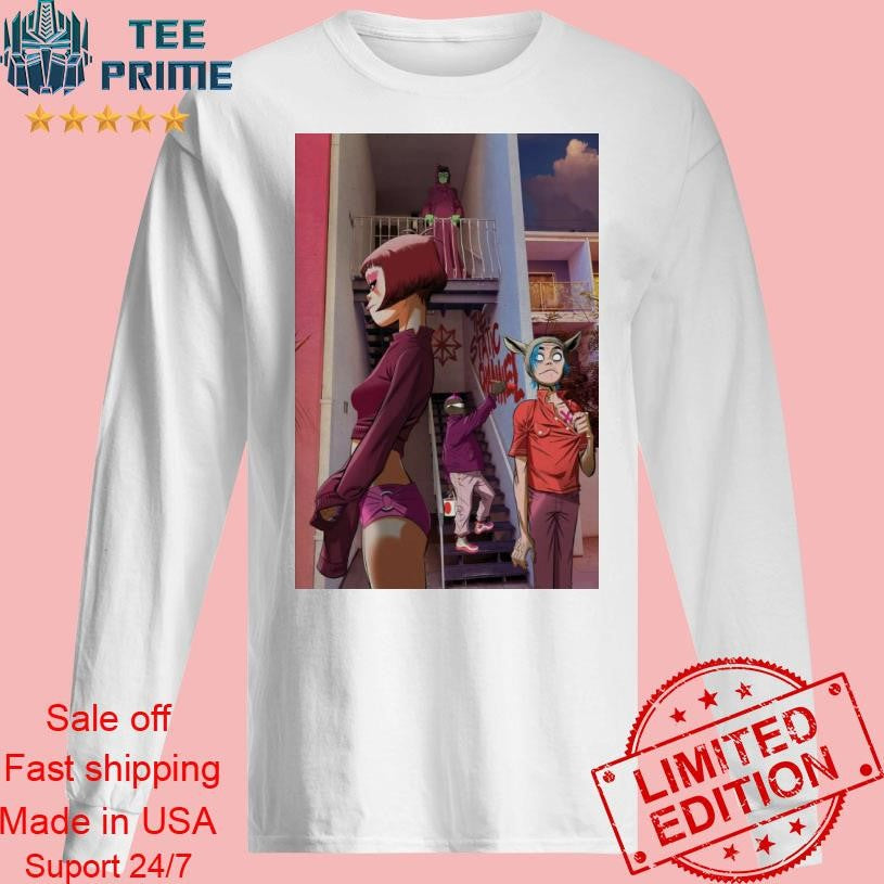 GORILLAZ Staircase Poster Shirt