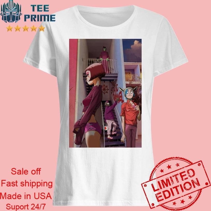 GORILLAZ Staircase Poster Shirt