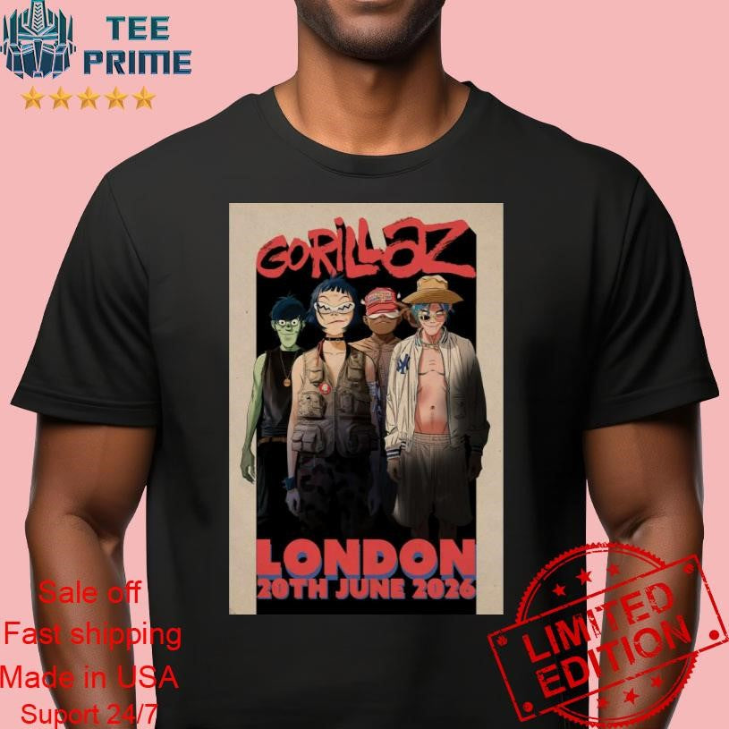 GORILLAZ Tottenham Event Poster Shirt