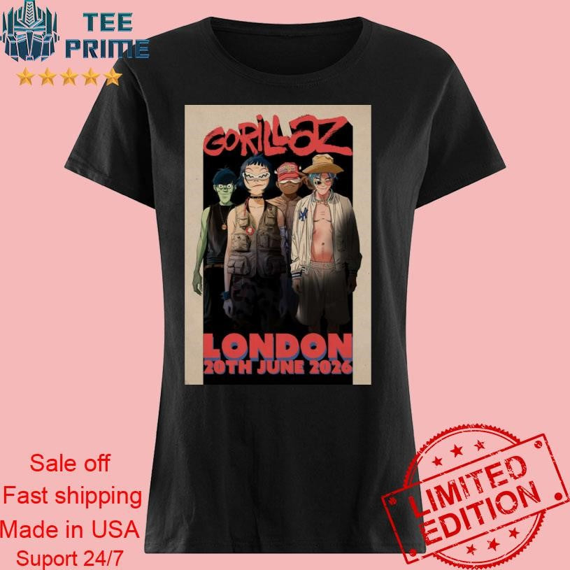 GORILLAZ Tottenham Event Poster Shirt
