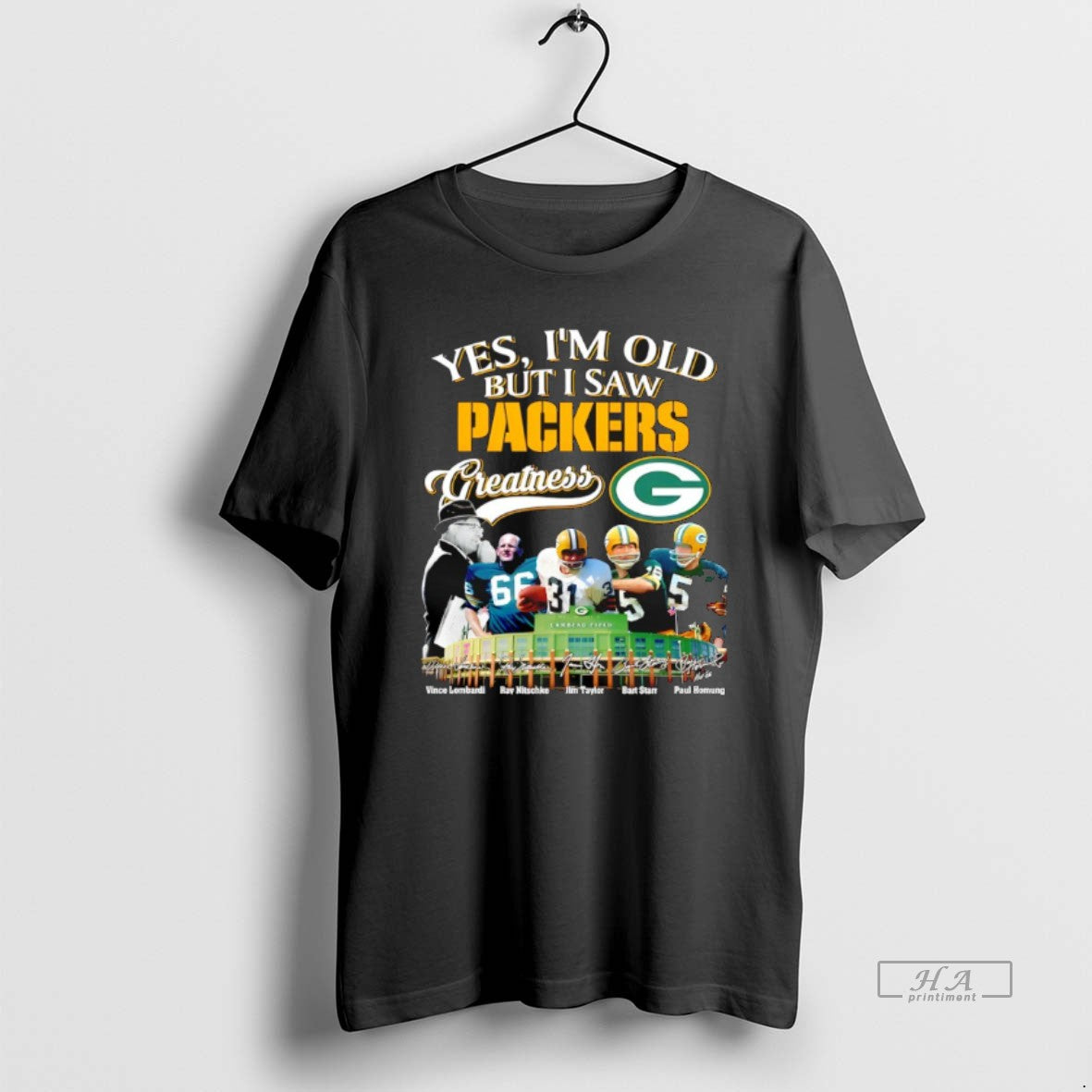 Official Green Bay Packers Legend Coach And Players Yes Im Old But I Saw Packers T-Shirts, Hoodie, Sweatshirt