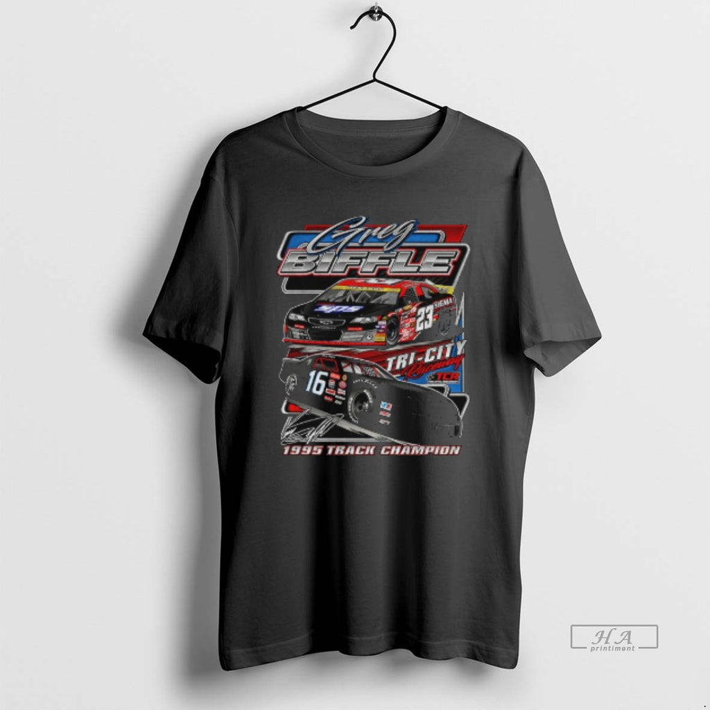 Official Greg Biffle Tri City Raceway 1995 Track Champion Signature