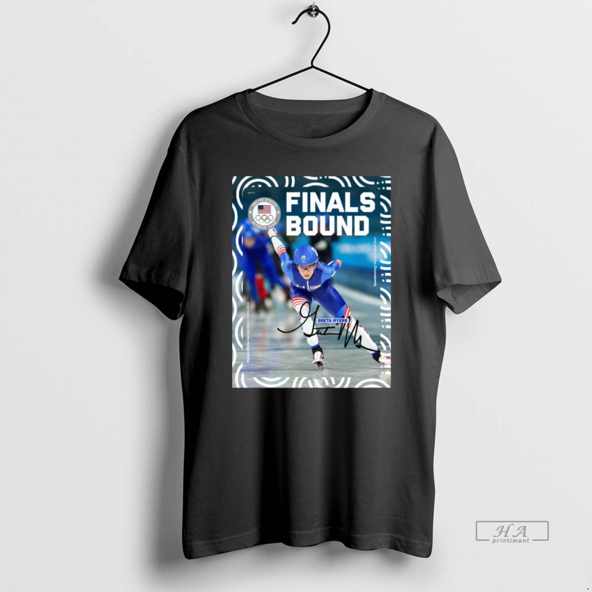 Official Greta Myers Finals Bound Womens Mass Start Olympic Winter Games Milano Cortina 2026 Signature T-Shirts, Hoodie,...