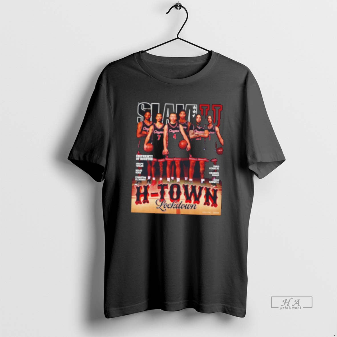 Official Houston Basketball H Town Lockdown Slamu Tee Hoodie, Sweatshirt | HypeDripTees.com