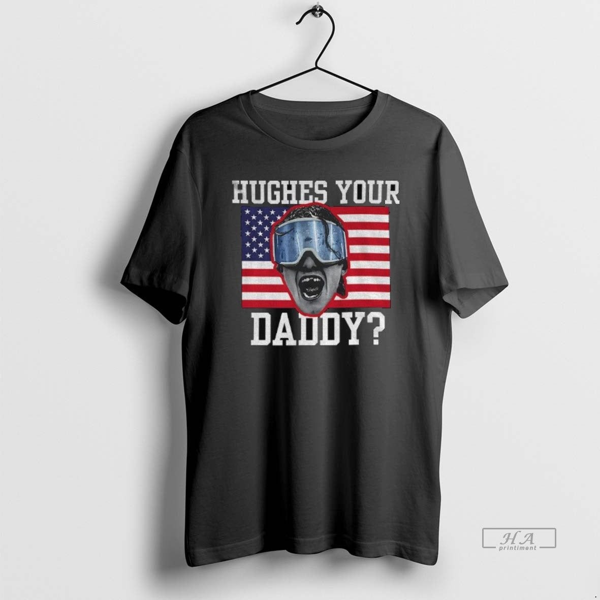 Official Hughes Your Daddy Jack Hughes Usa Hockey Golden Goal 2026 Hockey American Flag