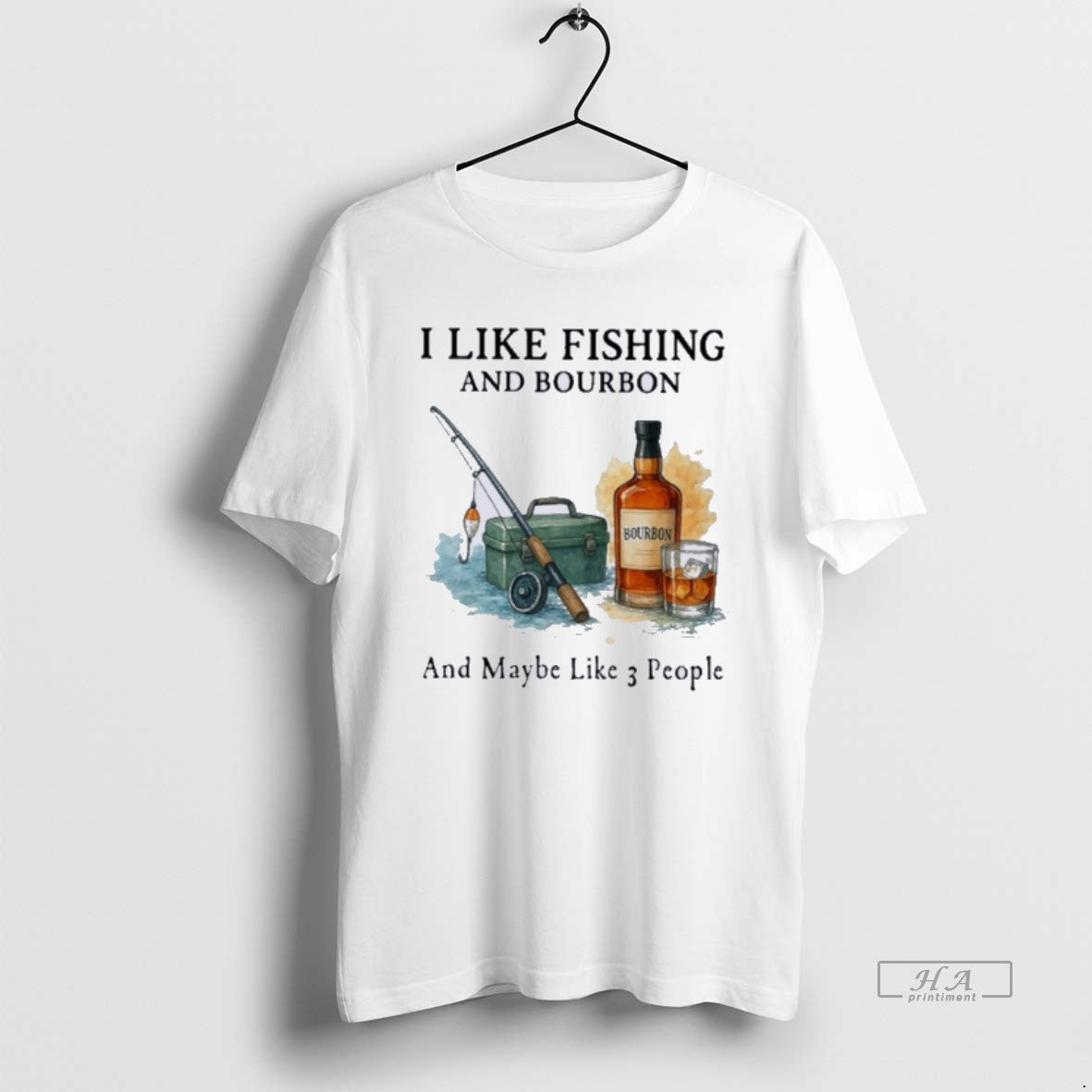 Official I Like Fishing And Bourbon And Maybe Like 3 People T-Shirts, Hoodie, Sweatshirt | HypeDripTees.com