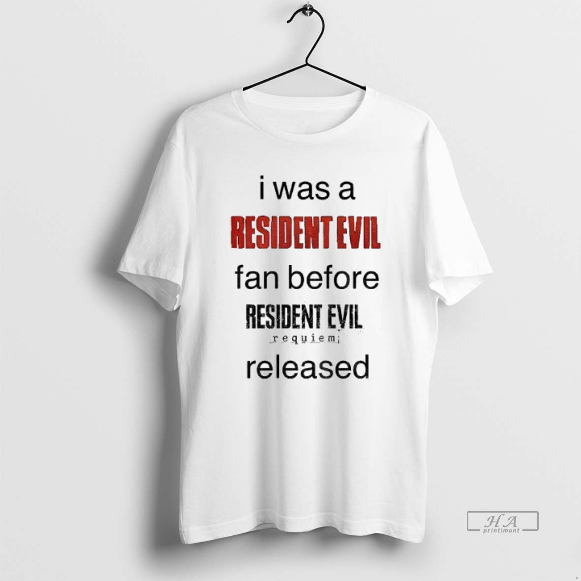 Official I Was A Resident Evil Fan Before Resident Evil Requiem Released T-Shirts, Hoodie, Sweatshirt | HypeDripTees.com
