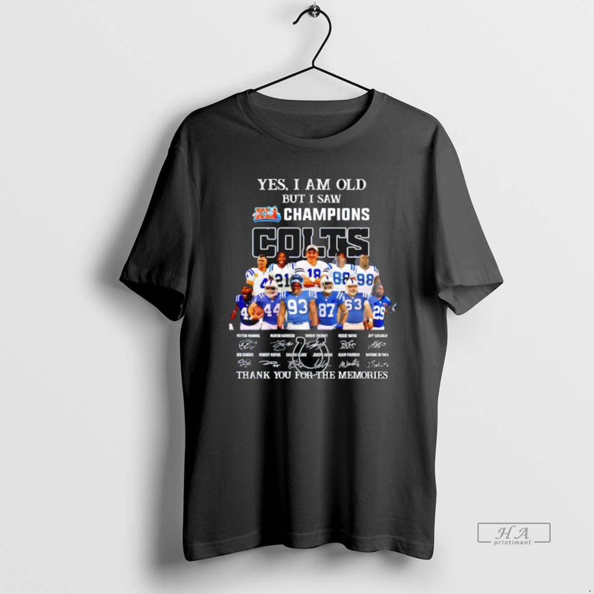 Official Indianapolis Colts Players Yes I Am Old But I Saw Xli Champions Colts T-Shirts, Hoodie, Sweatshirt