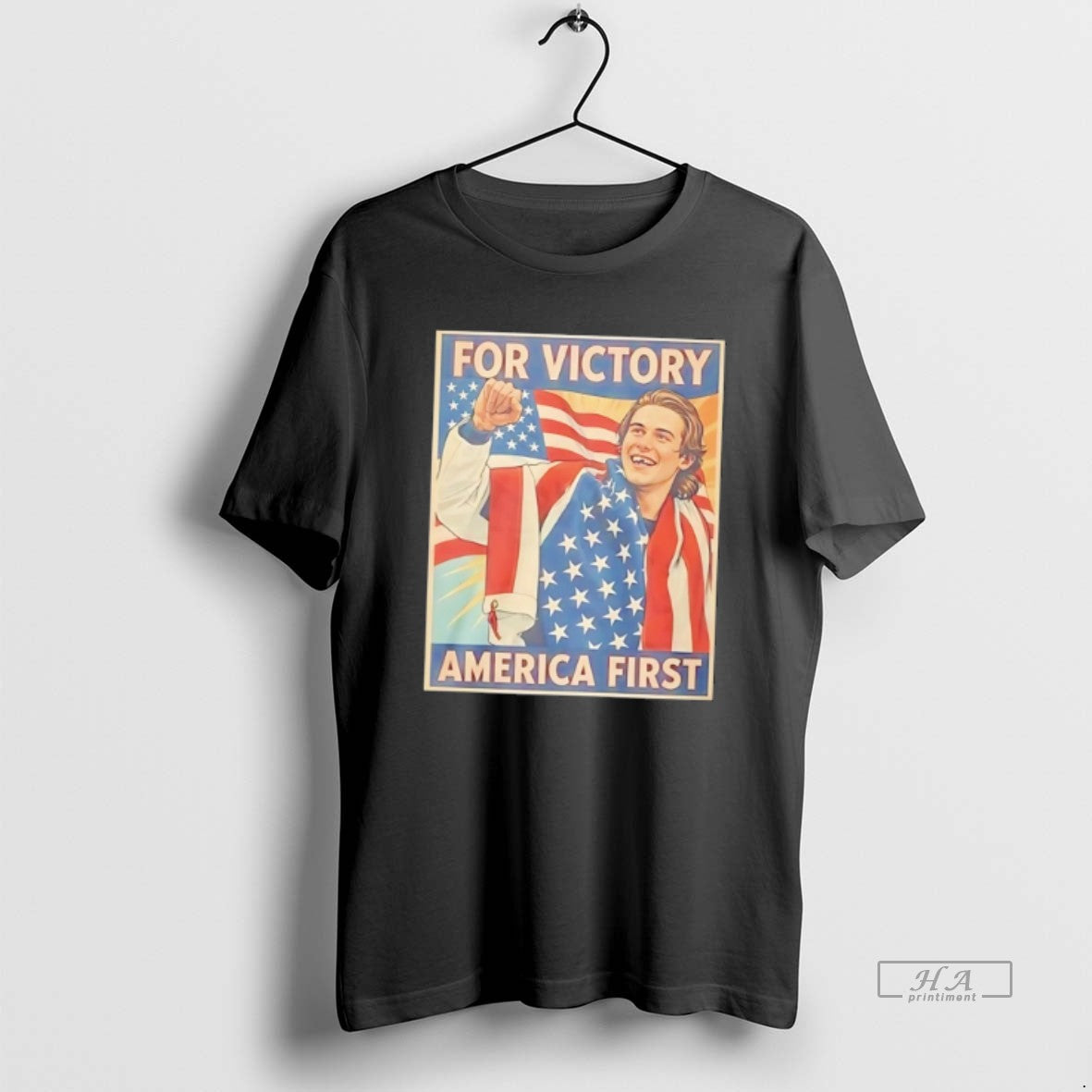 Official Jack Hughes For Victory America First Tee Hoodie, Sweatshirt | HypeDripTees.com