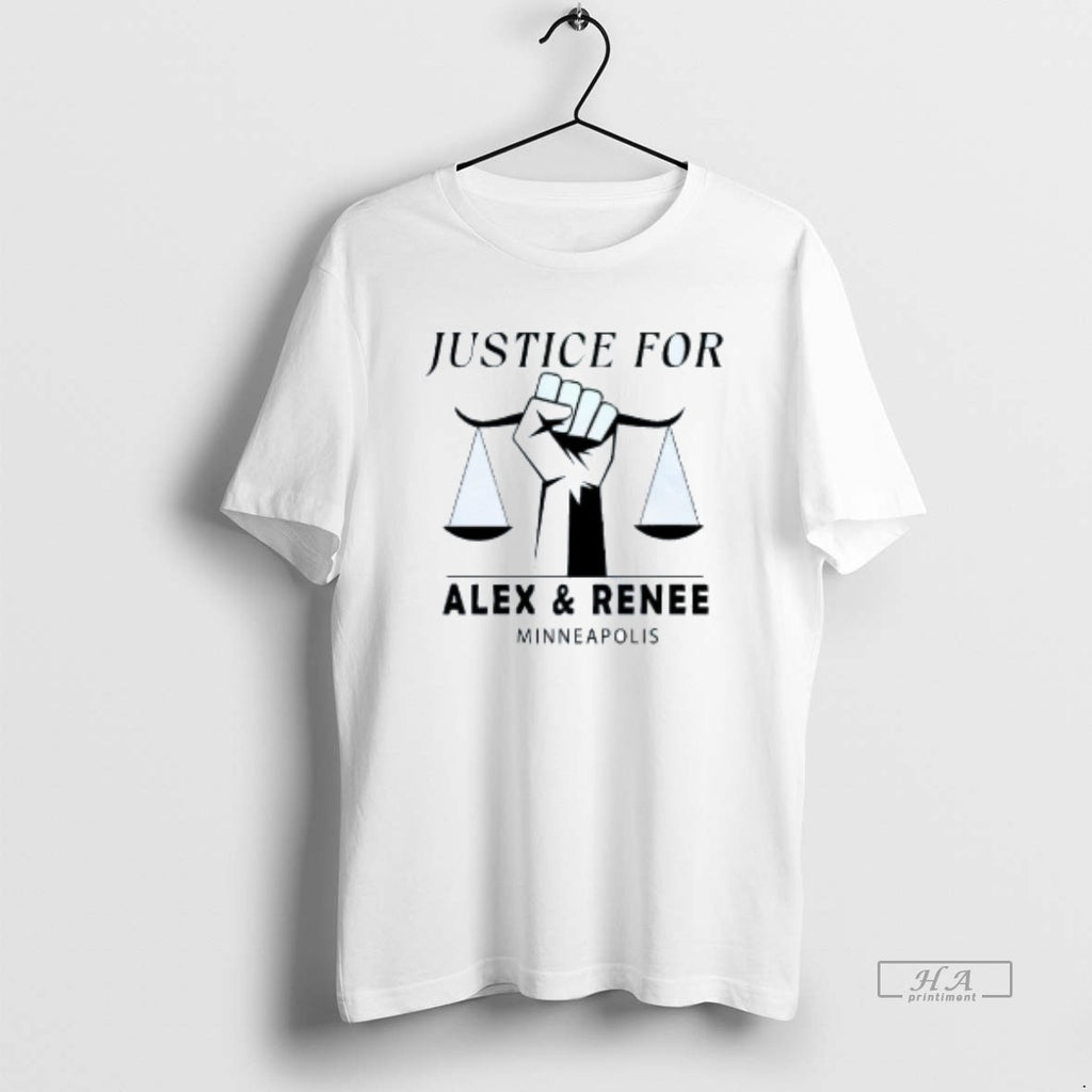 Official Justice For Alex Pretty And Renee Minneapolis Tribute Mens White Tee