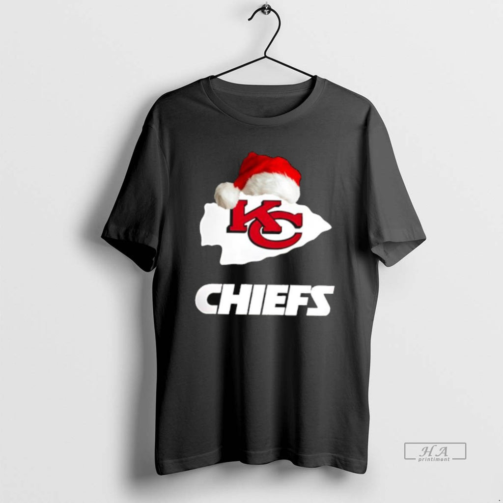 Official Kansas City Chiefs 2025 Santa Hat Logo Football Christmas