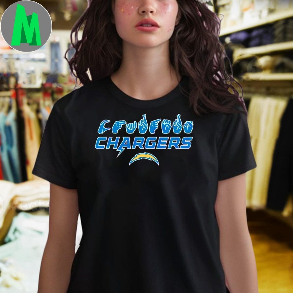 Los Angeles Chargers Homage Youth Love Sign Shirt